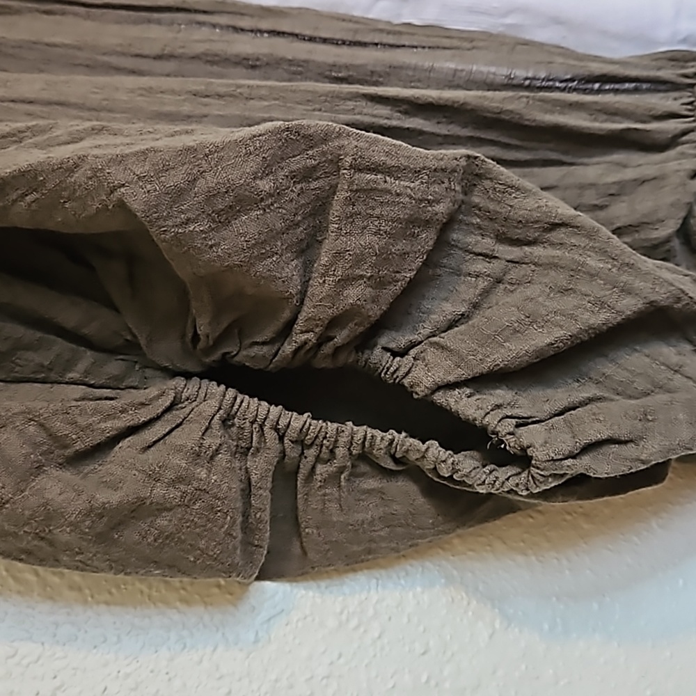 Aerie L Open Back Dress NWT Army Green - Picture 4 of 11